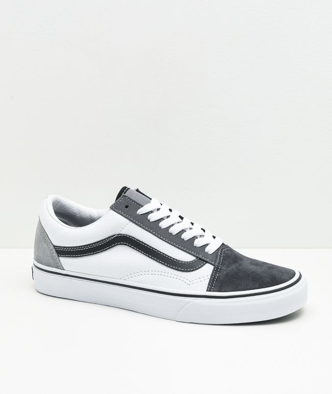 Vans Old Skool Mix & Match White & Grey Skate Shoes