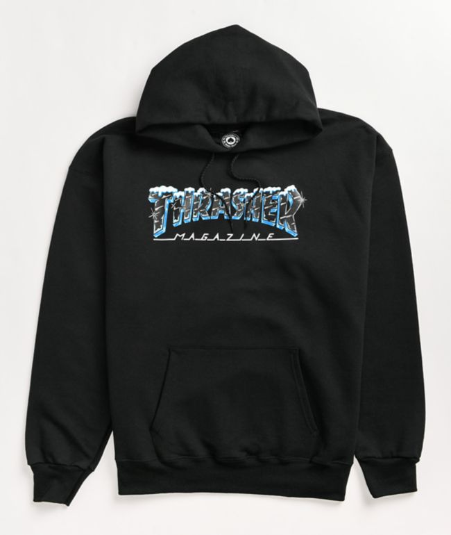 Thrasher Logo con capucha negra