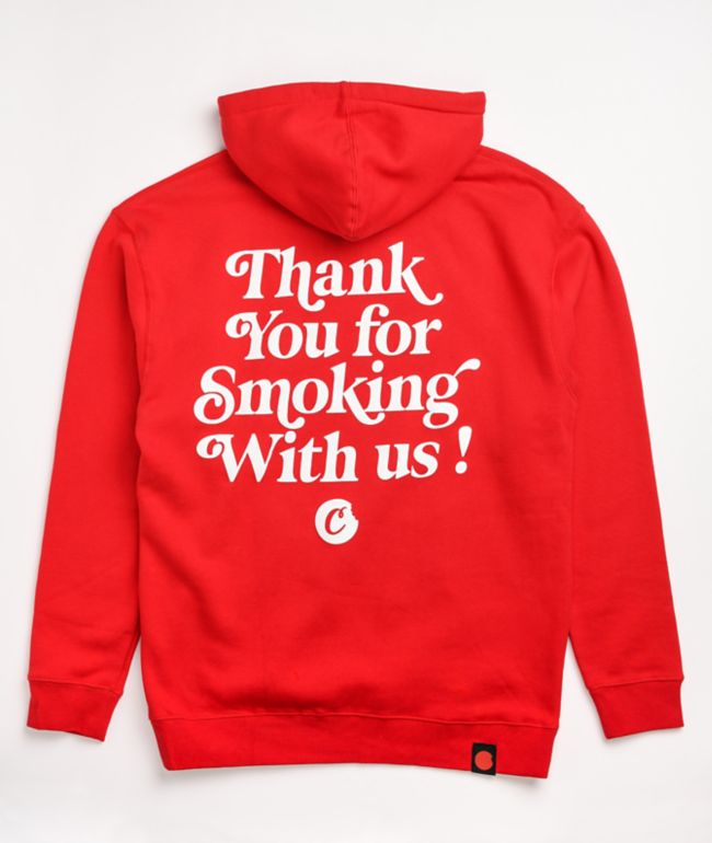 Cookies Smoke With Us Red Hoodie