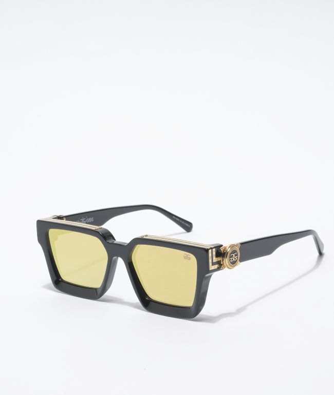 The Gold Gods The Virgils Black & Gold Flash Sunglasses | Zumiez