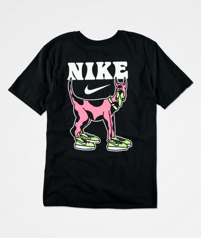 meer Titicaca Aandringen Prominent Nike SB Big Dog Black & Pink T-Shirt