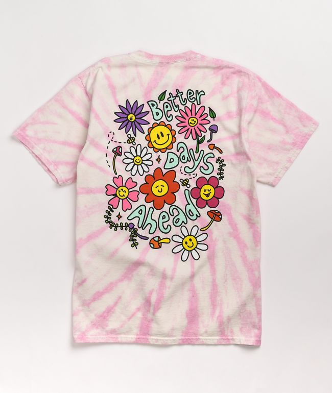 A-Lab Quinnie Pink & Blue Tie Dye T-Shirt