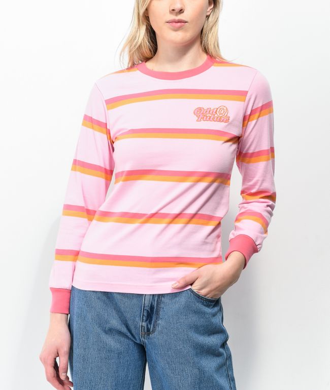 Odd Future Pink & Orange Baseball Jersey - Size S - Pink - Jerseys - Shirts - Tops - Women's Clothing at Zumiez