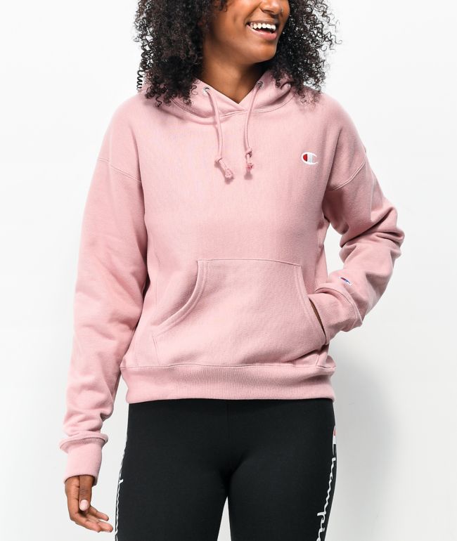 Champion Reverse Weave Pink Beige Hoodie