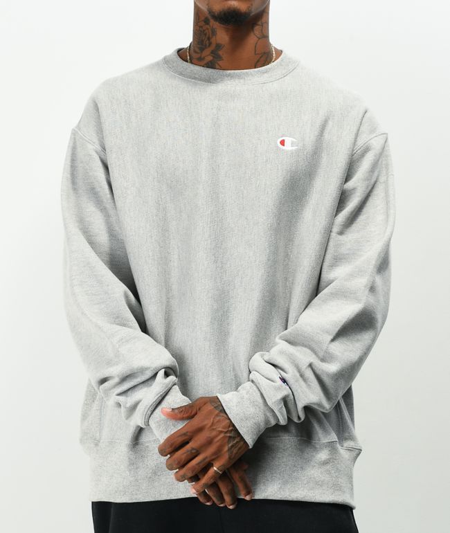 Champion Reverse Weave Grey Crewneck Sweatshirt