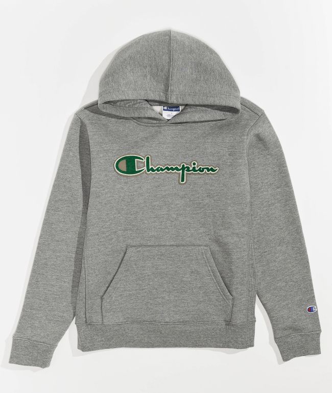 Teken een foto biologie kas Champion Kids Felt Grey Hoodie