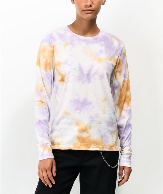 21-008-Yellow & Pink Tie Dye Long Sleeve Shirt By Blue84