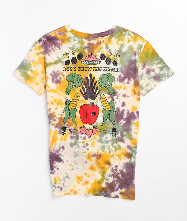 Grateful Dead 'Logo' Tie-Dye Tee Yellow Gray Tie-Dye / XS