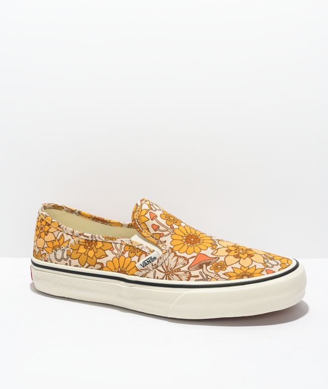 trippy floral authentic sf vans