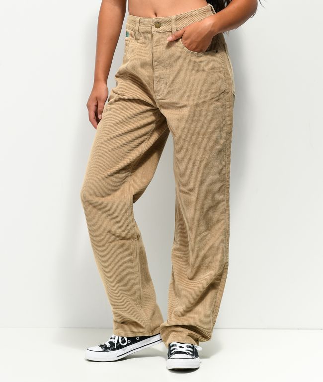 Empyre Tori 90s Khaki Corduroy Skate Pants, 40% OFF