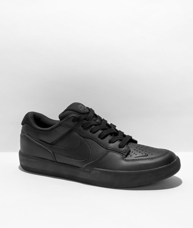 Nike Force 58 Prime Leather Black Skate Shoes