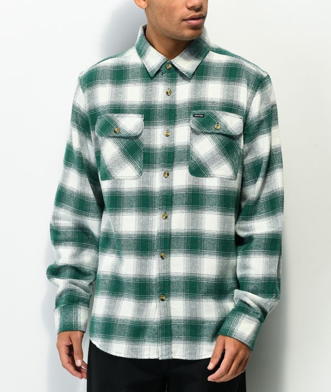 green flannel shirt