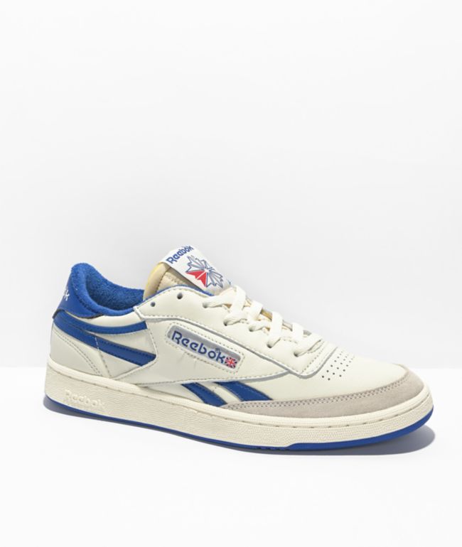 Vader fage stap Nationaal Reebok Club C Vintage Off-White & Blue Shoes