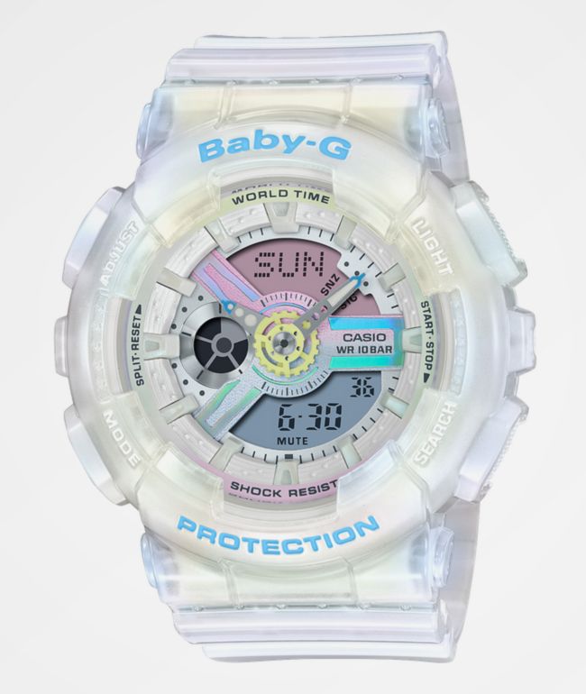 Schijnen Mm speelgoed G-Shock Baby-G Polarized Clear & White Watch