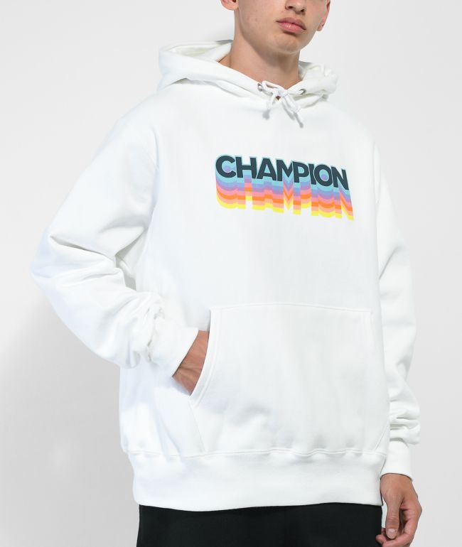 Champion Reverse Multi Logo White