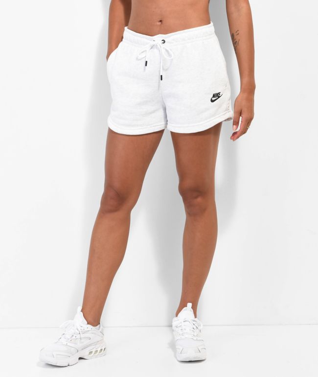 Overzicht Goederen douche Nike Sportswear Essential White Fleece Sweat Shorts