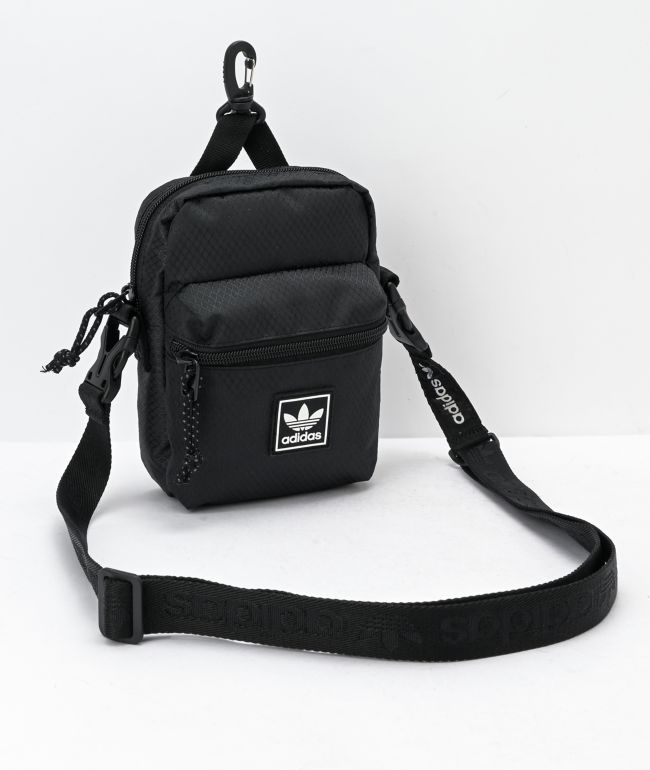 Adidas Originals Festival Crossbody Bag, Black/White, One Size ...