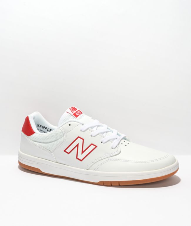 New Balance Numeric 425 White & Red Skate Shoes