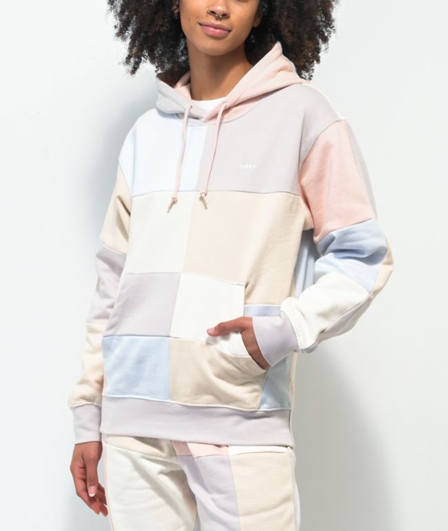 nike pastel colorblock hoodie women's