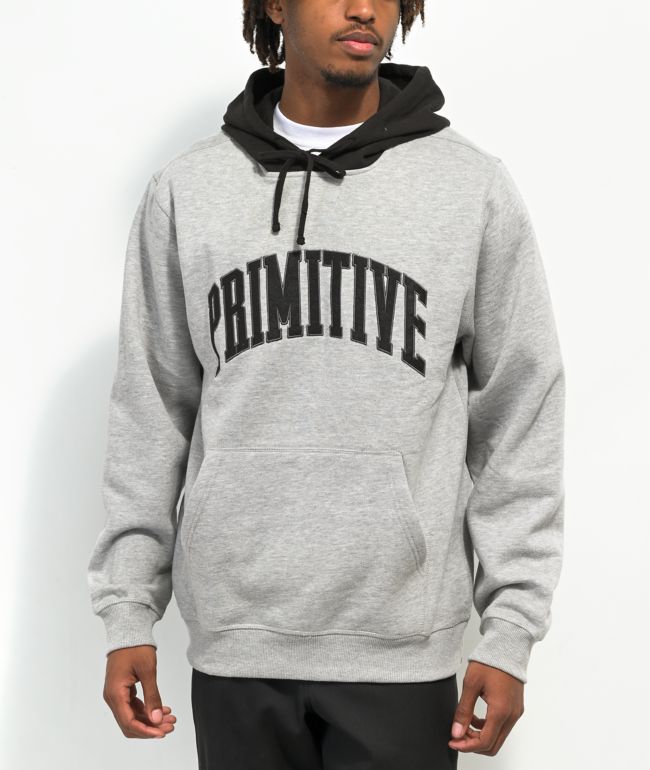 black and grey hoodie