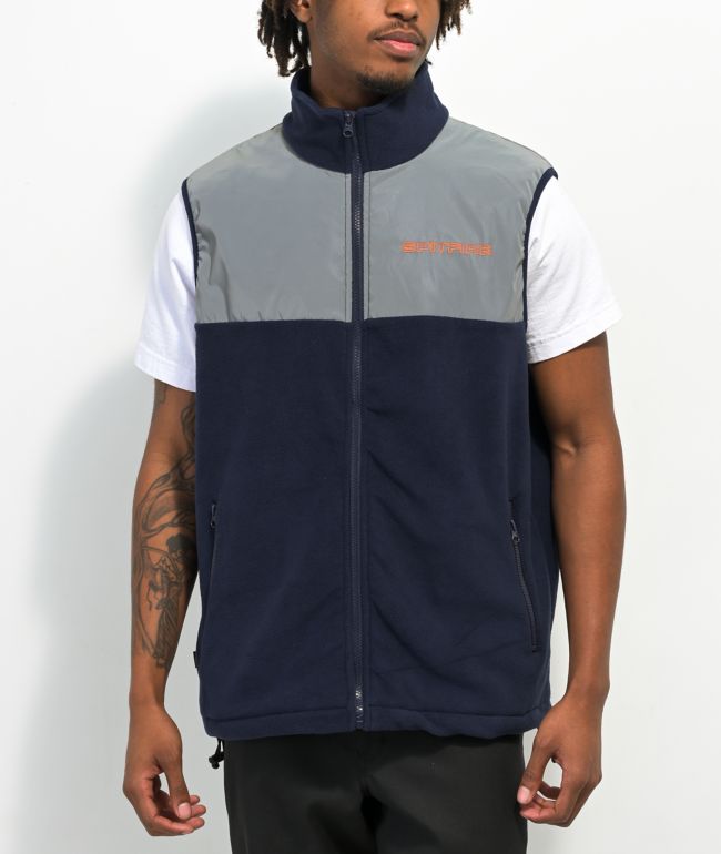 kust Raadplegen knelpunt Spitfire Classic 87 Navy & Grey Fleece Vest