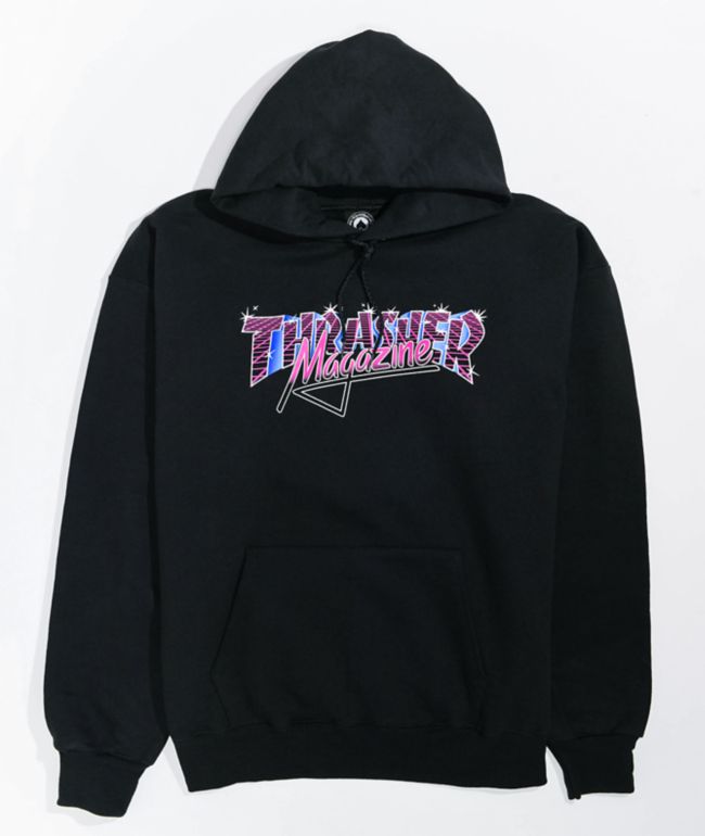 Thrasher Vice Logo Black Hoodie