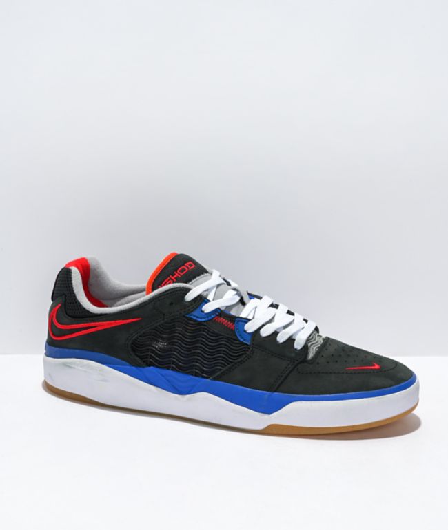 Impuestos Artístico Correo Nike SB Ishod RM Black, Royal Blue, & University Red Skate Shoes