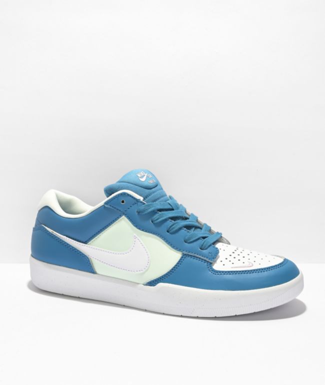 Nike SB Force Dutch Blue, Green, & White Skate Shoes