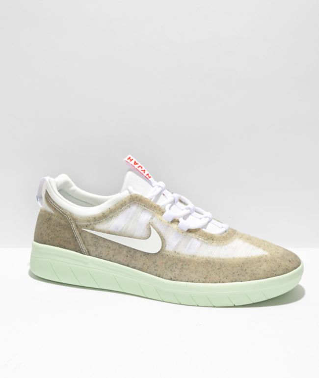 silueta comercio embrague Nike SB Nyjah Free 2.0 White, Green, Red, & Blue Skate Shoes