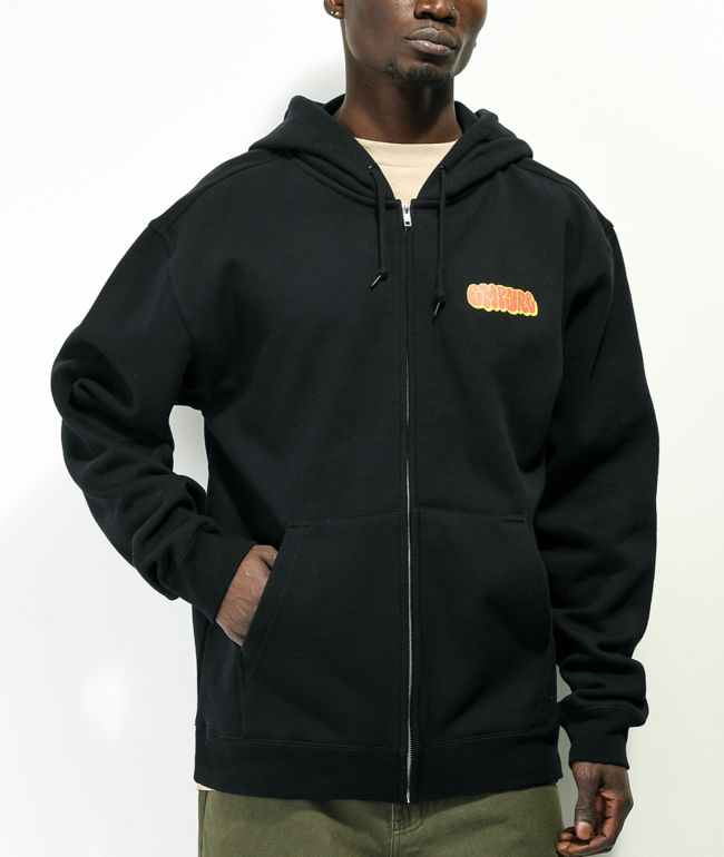 Empyre Sk8 Graffiti Logo Black Zip Hoodie