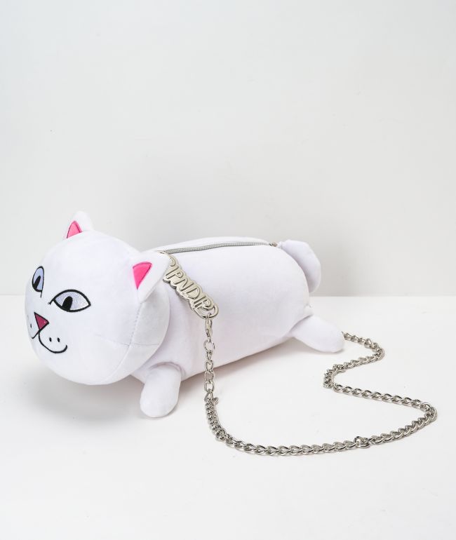 RIPNDIP Lord Nermal White Plush Carrying Bag