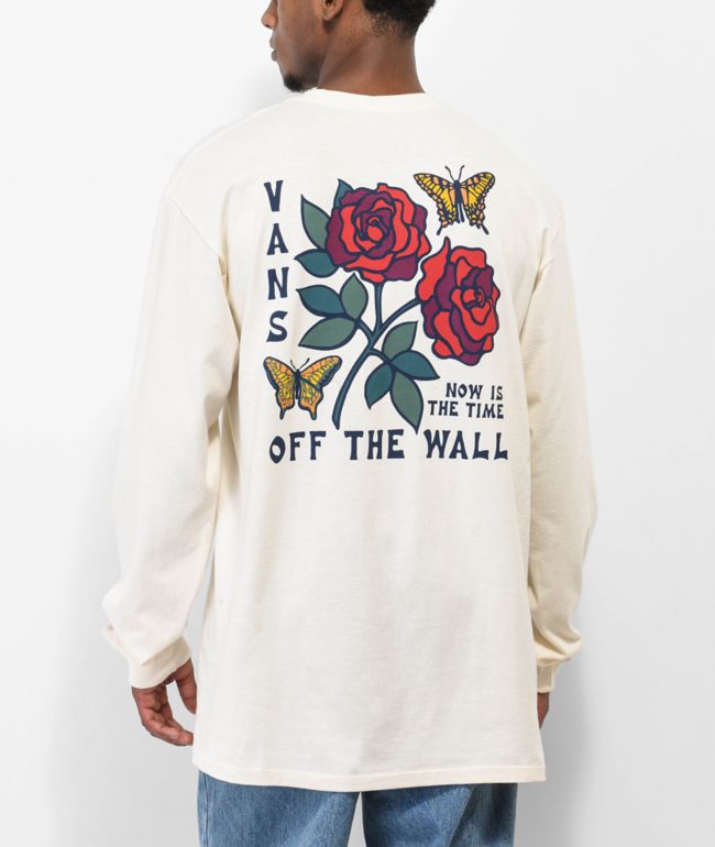 Vans Now Is The Time White Long T-Shirt