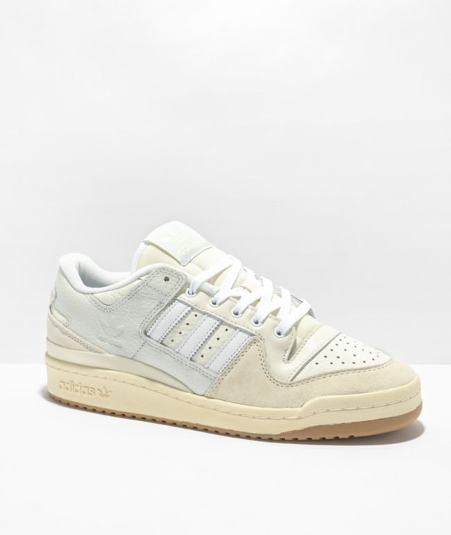 adidas forum leather and suede low-top trainers