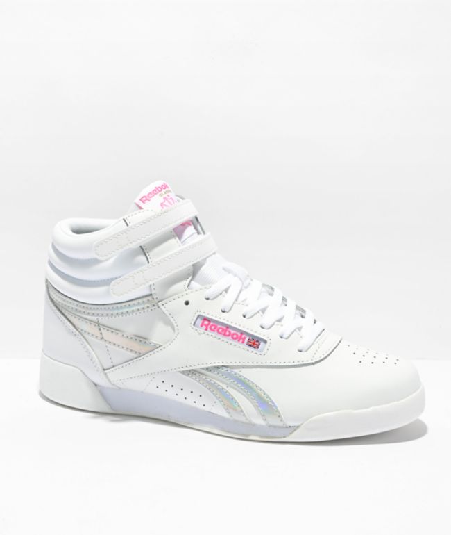 Reebok HI Evergreen White & Pink Shoes