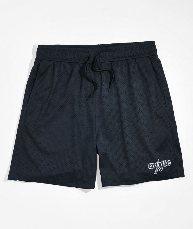 Brixton Crest Black Mesh Shorts