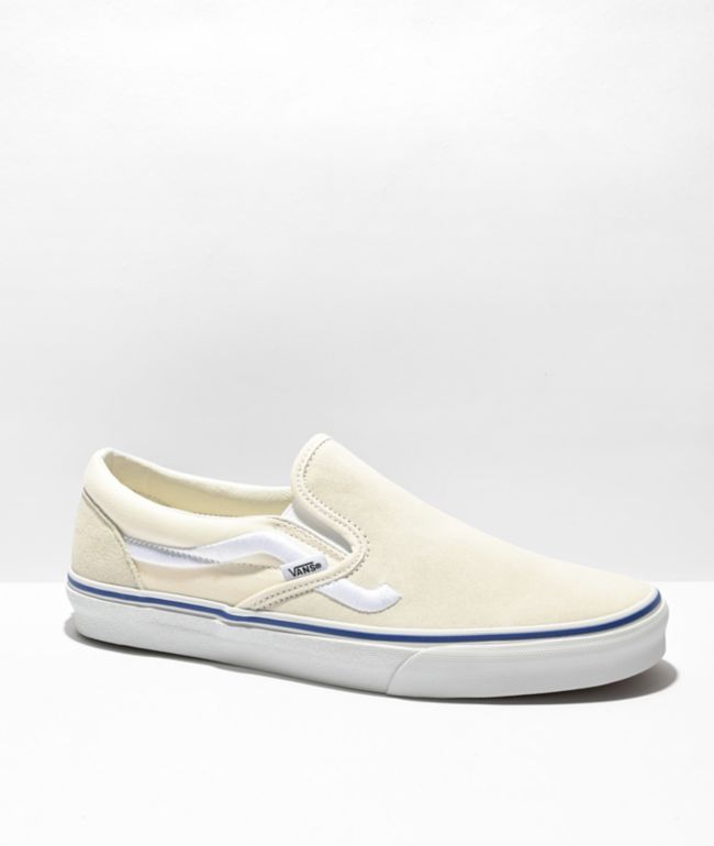 Vans Slip-On Side Stripe Marshmallow Skate Shoes