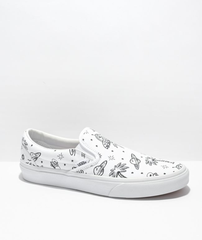 Vans Authentic Unidentified U-paint White Skate Shoes