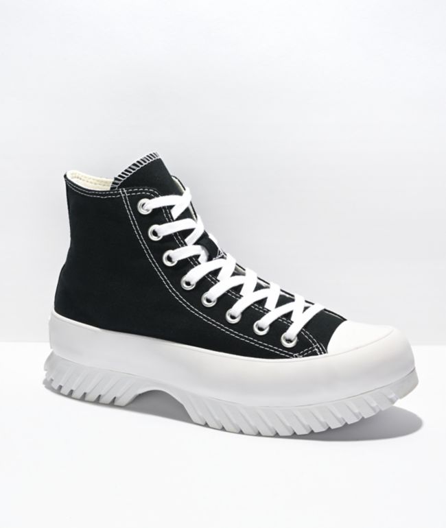 Converse Chuck Taylor All Star Lugged  Black & White High Top Shoes