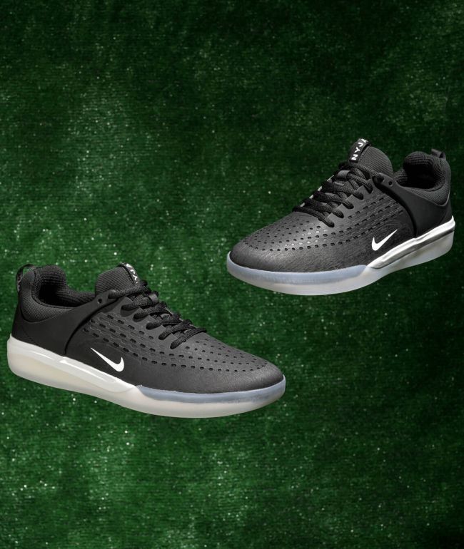 diferencia palanca Descompostura Nike SB Nyjah 3 Black & White Skate Shoes