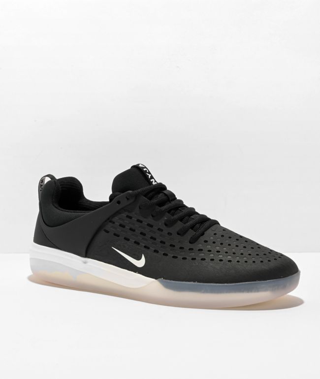 criticus Ondergeschikt pomp Nike SB Nyjah 3 Black & White Skate Shoes