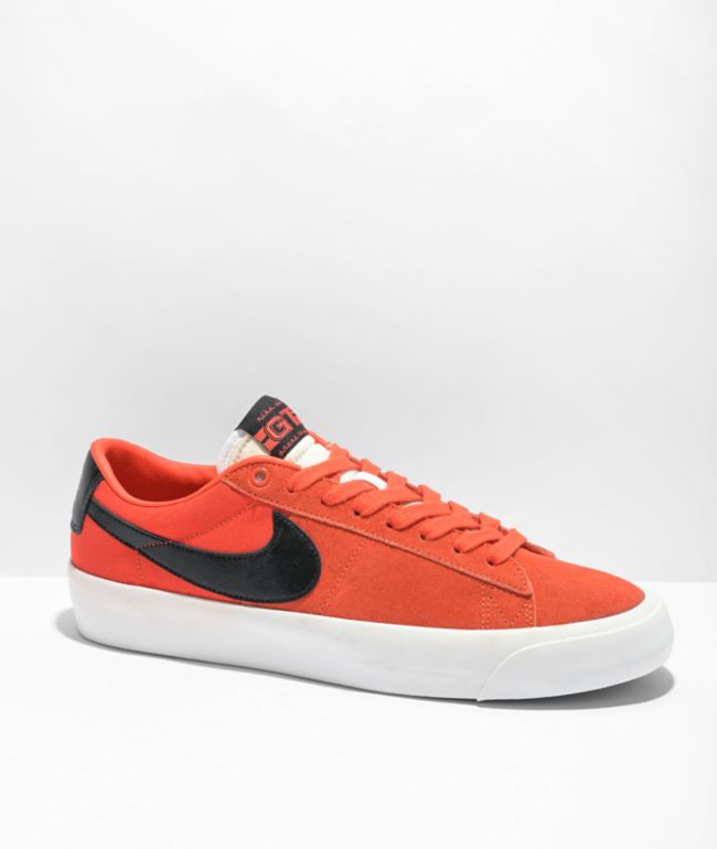 SB Zoom Blazer Low Team Orange & Black Skate Shoes