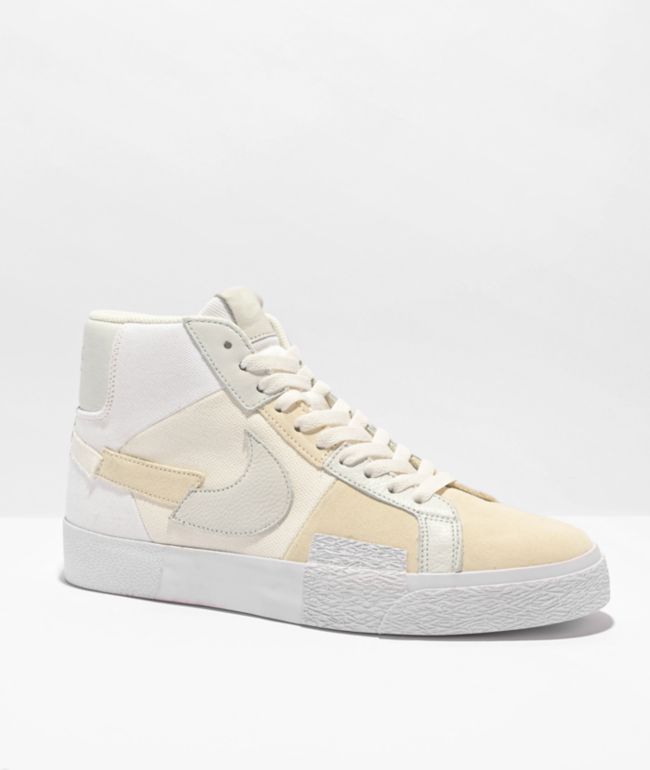 SB Blazer Mid PRM Summit White Skate Shoes