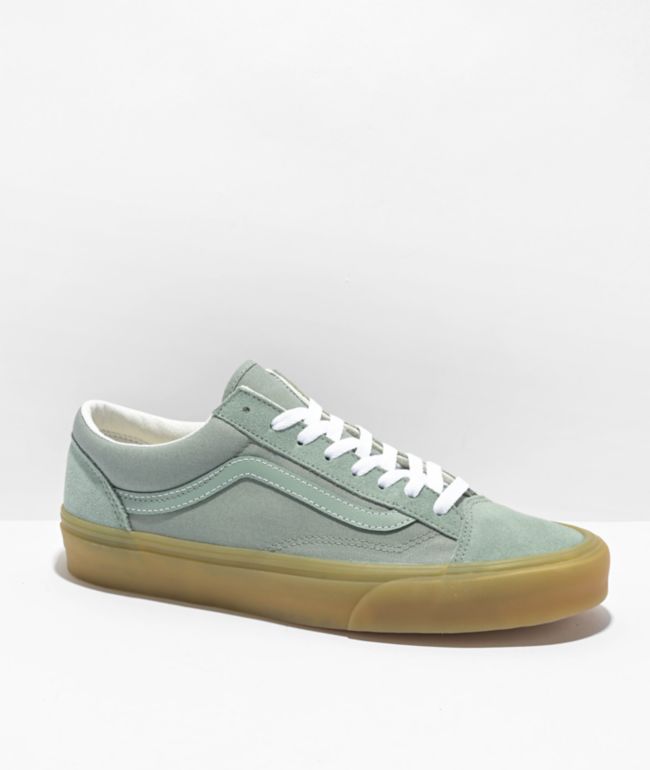 analysere Mammoth indendørs Vans Style 36 Gum & Green Milieu Skate Shoes