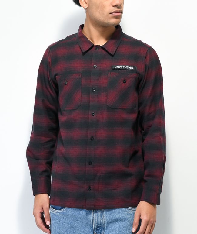 dark brown flannel