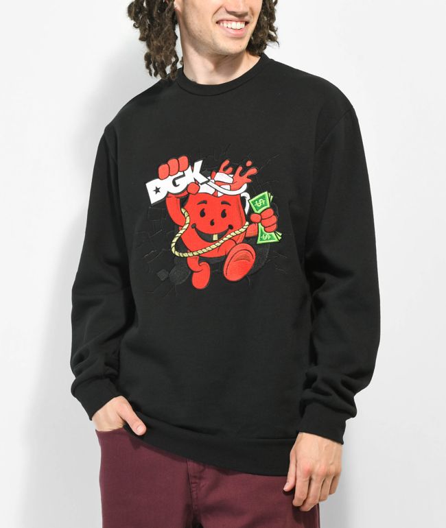 DGK x Kool-Aid Smash Black Crewneck Sweatshirt