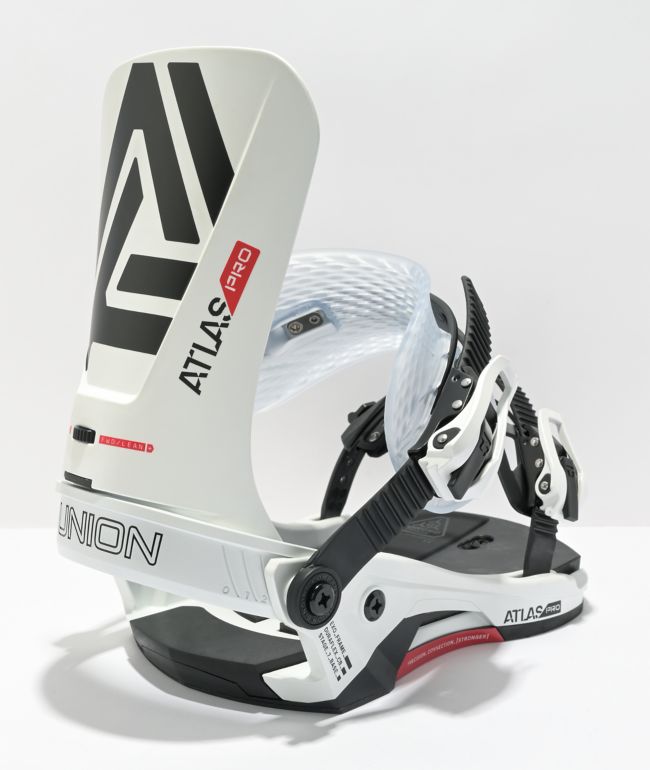 Union Atlas Pro White Snowboard Bindings 2023