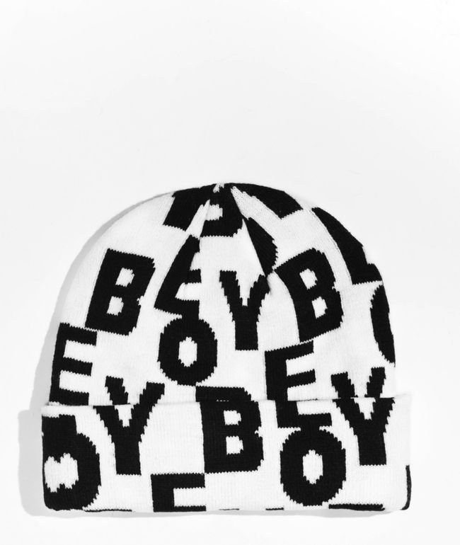 obey beanie white