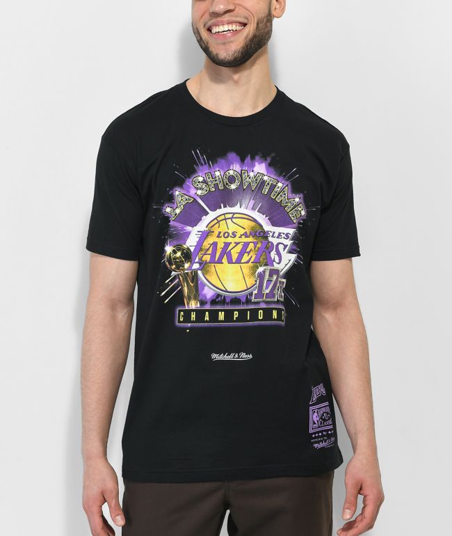 Mitchell & Ness NBA Lakers t-shirt in purple
