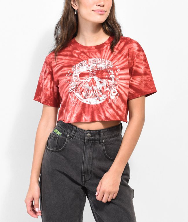 Forever 21 Men Tie-Dye Metallica Graphic Tee in Black/Red Large