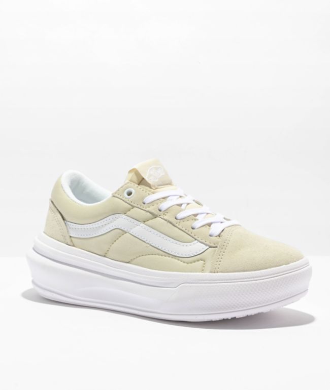 Vans Old Skool Overt CC Sand u0026 White Shoes